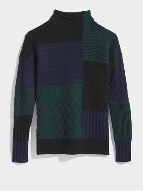 Women's Vineyard Vines Colorblock Mock Neck Sweater